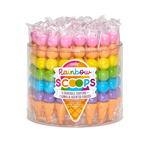Rainbow scoop Vanilla Scented Crayons