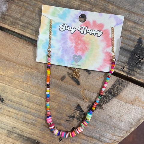 Stay happy necklace