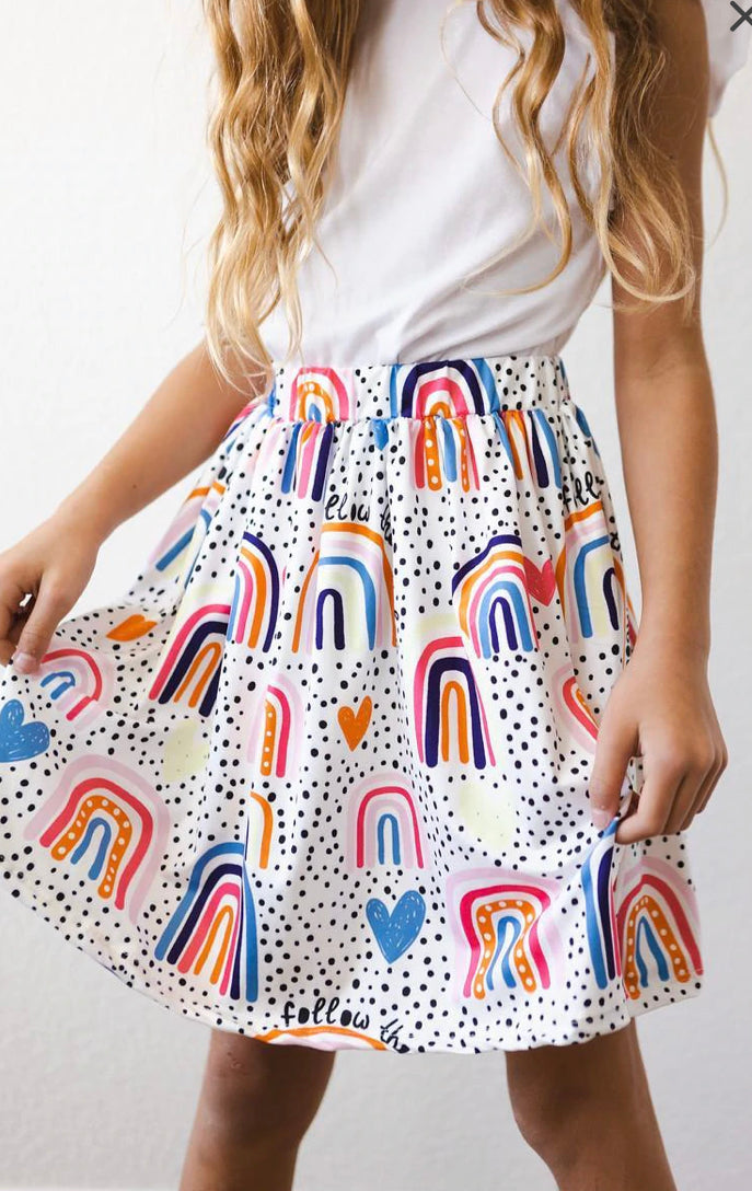 Rainbow twirl skirt