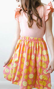 Lemon Squeezy twirl skirt